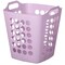Flexible Plastic Laundry Basket - Square Storage Hamper with Side Handles for Easy Carrying - Versatile Organizer for Laundry, and Household Storage